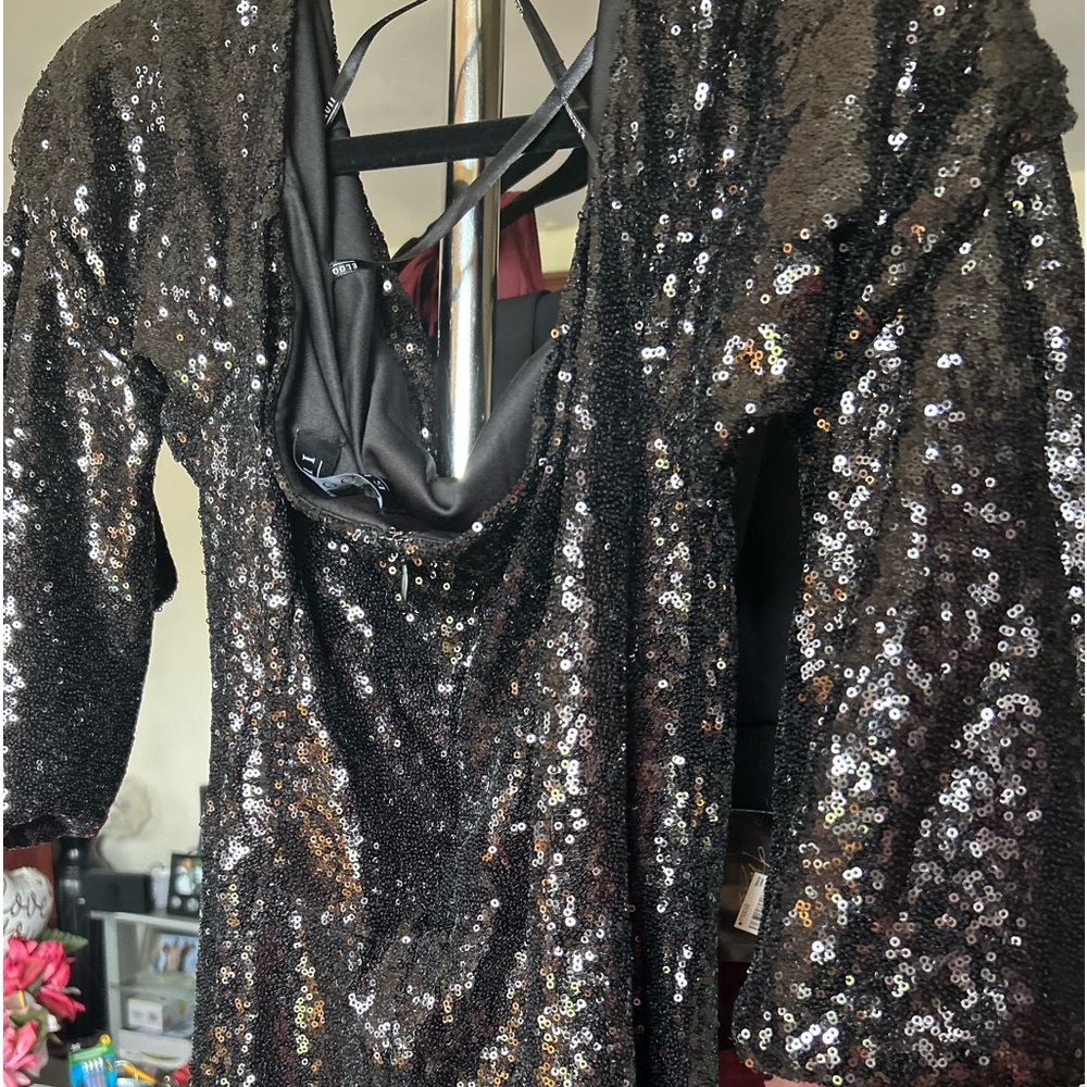 ELOQUII | Sequence Black Dress